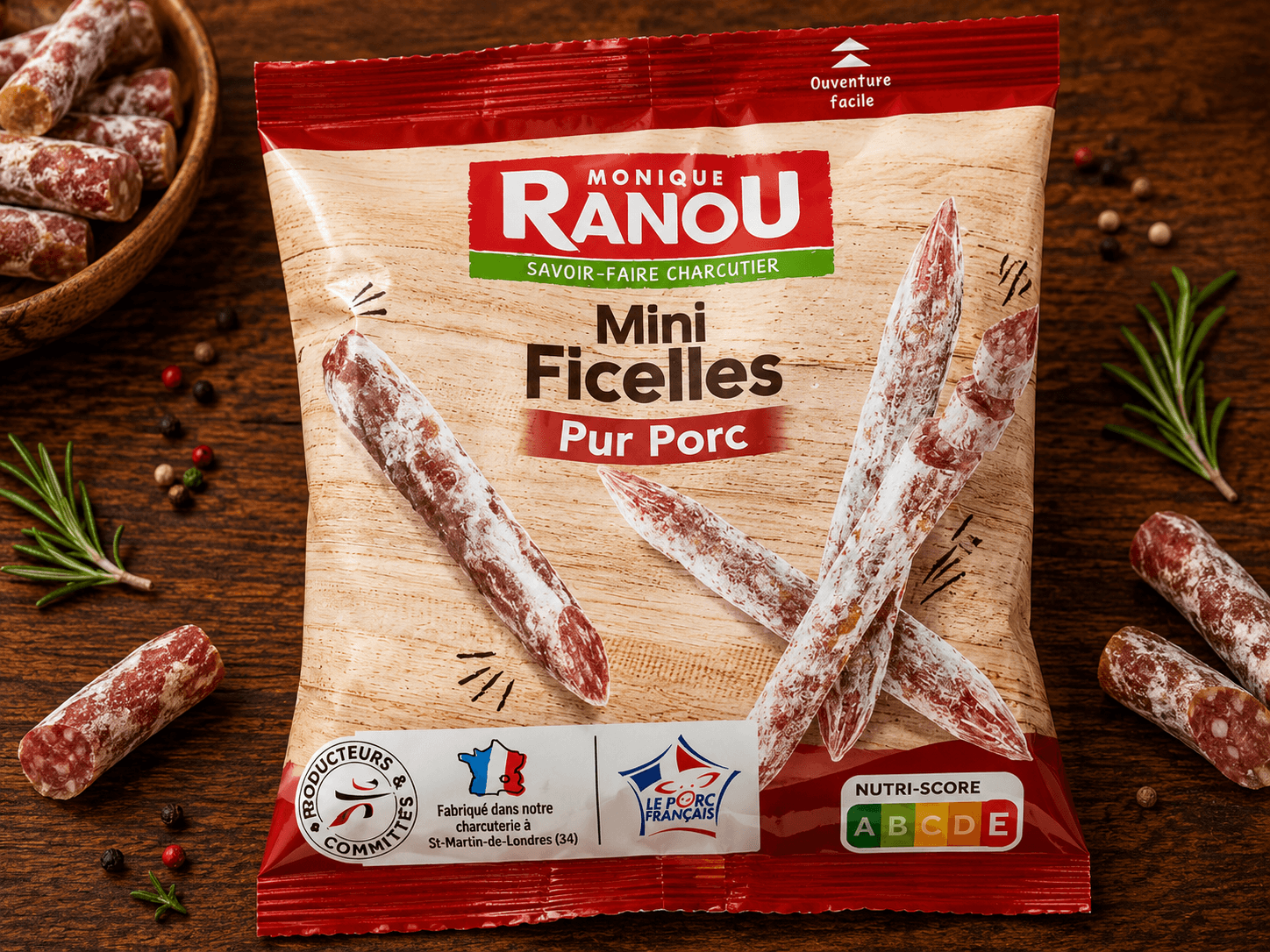 Ranou Mini Ficelle Nature 120g
