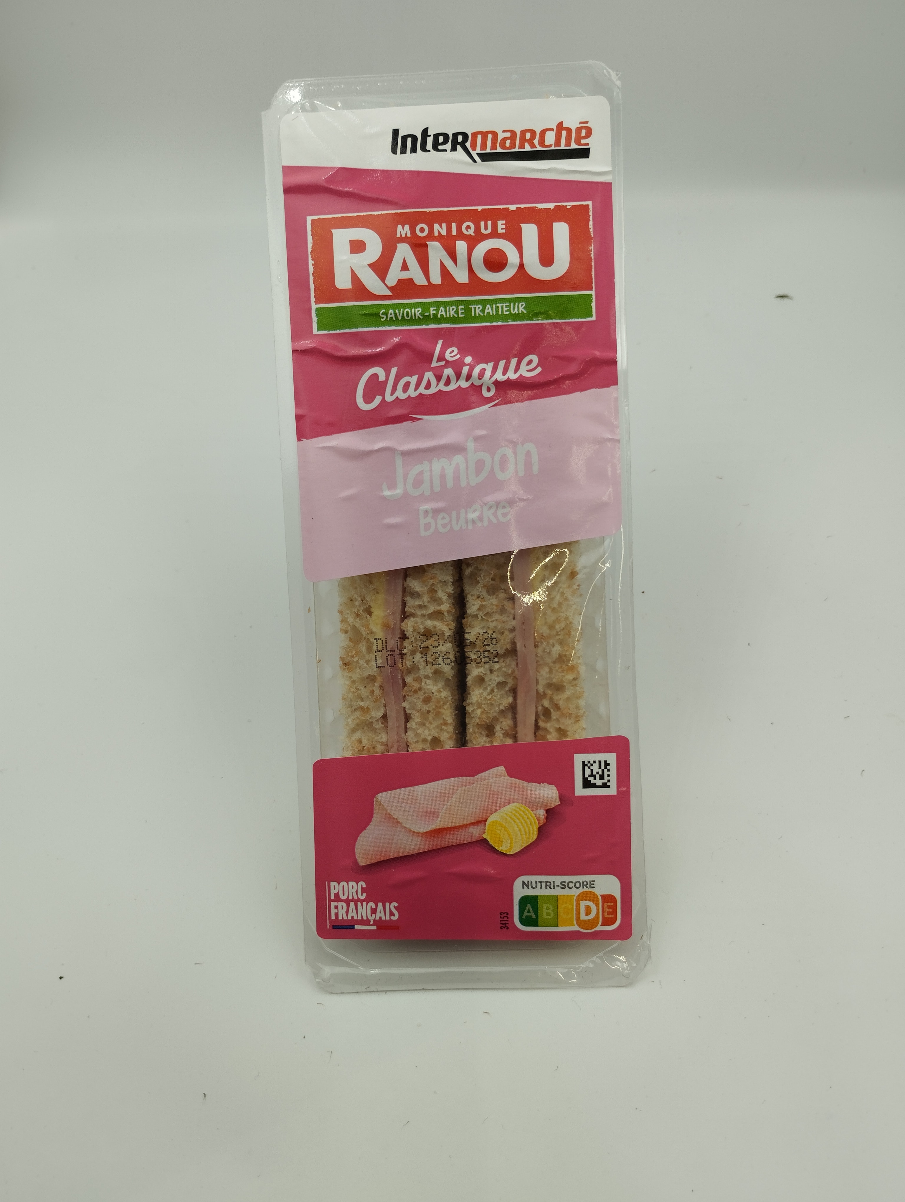 Monique Ranou Sandwich Jambon Beurre 125g