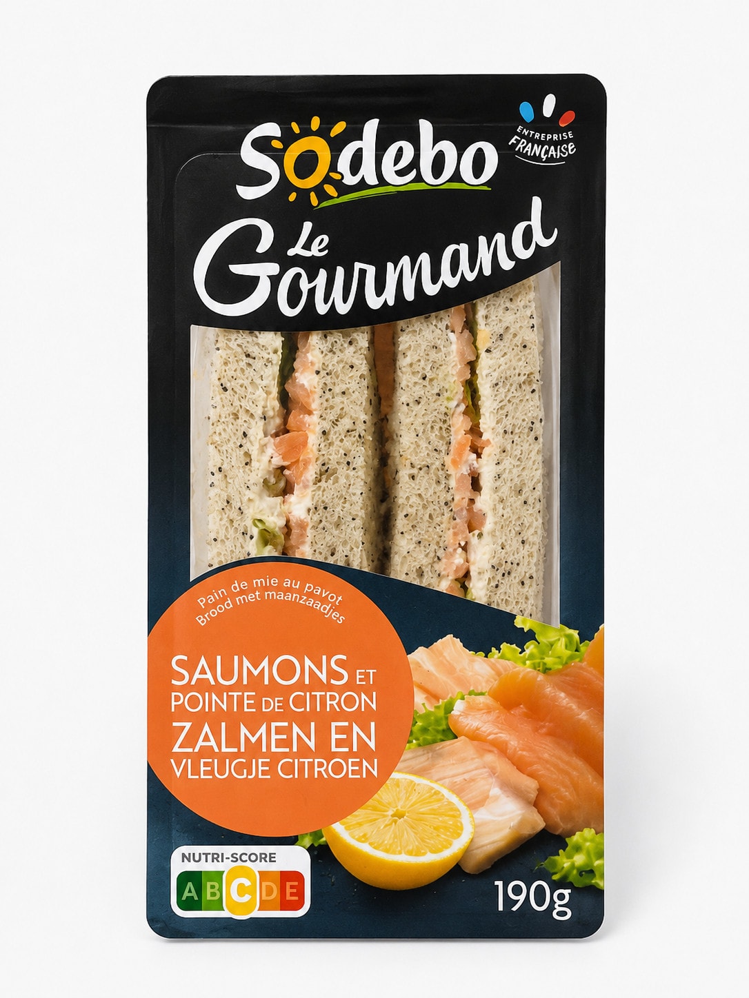 Sodebo Sandwich Saumon/Citron 190g