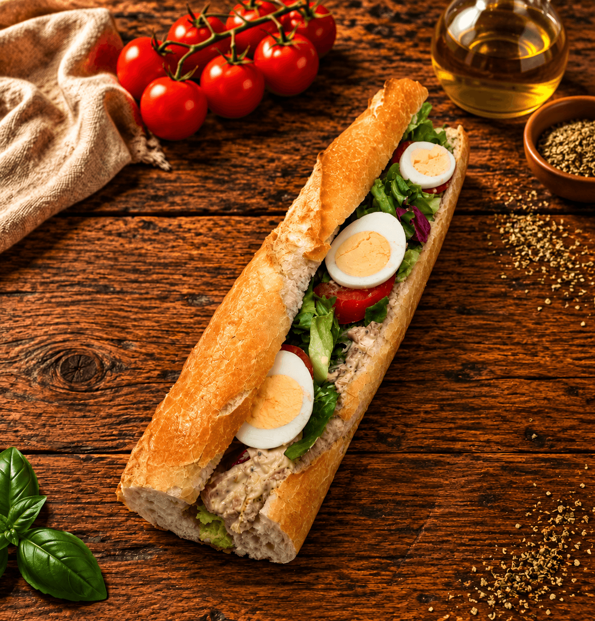 Sandwich Rôti de porc Moutarde