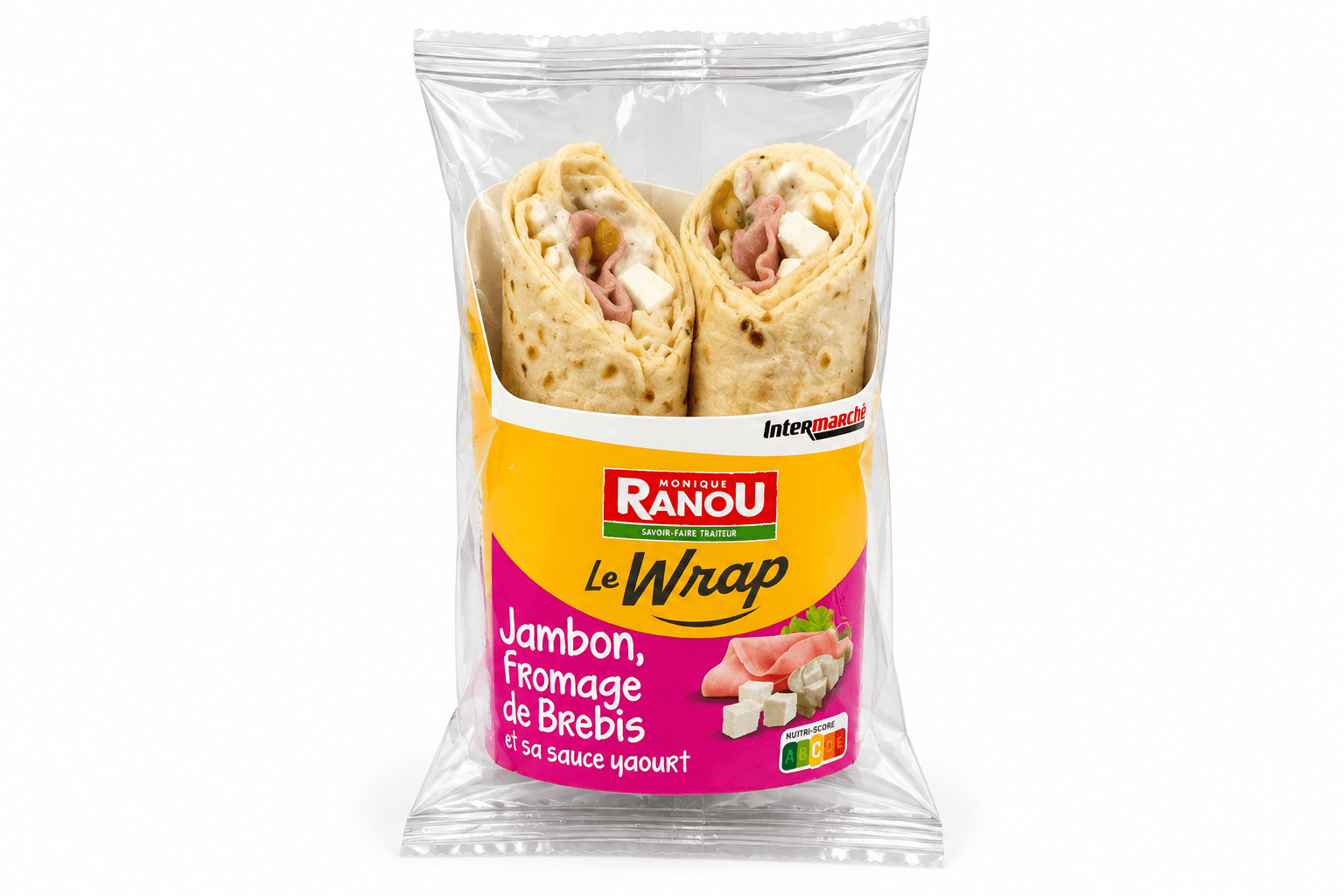 Monique Ranou Wrap Jambon Fromage de Brebis 190g