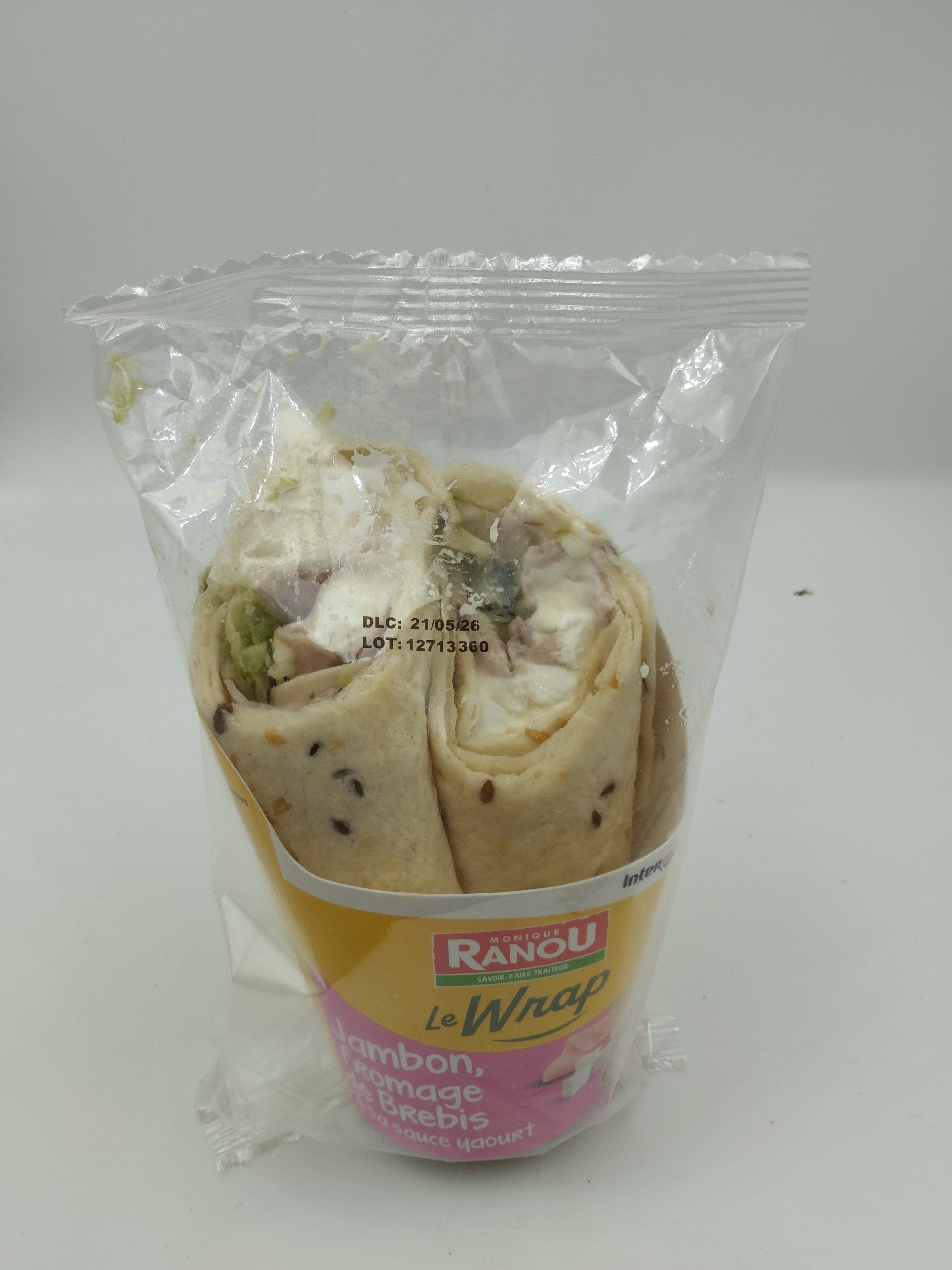 Monique Ranou Wrap Jambon Fromage de Brebis 190g